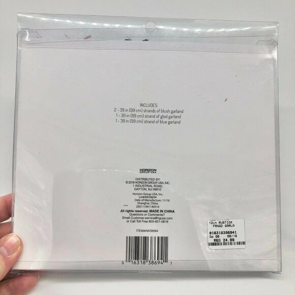 Forever Yours by Nicole Rustic Fringed Garland Blush Gold Blue - Picture 4 of 6